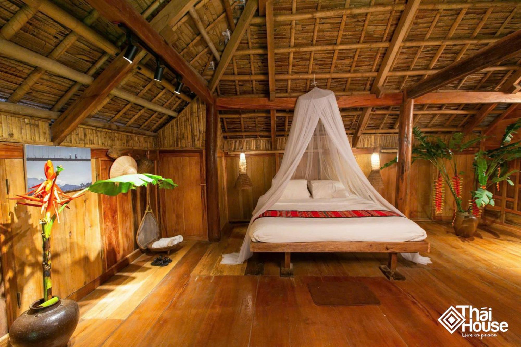 Huong Ba Thuoc Thai House Pu Luong - Century Old Stilt House With Terrace Views מראה חיצוני תמונה