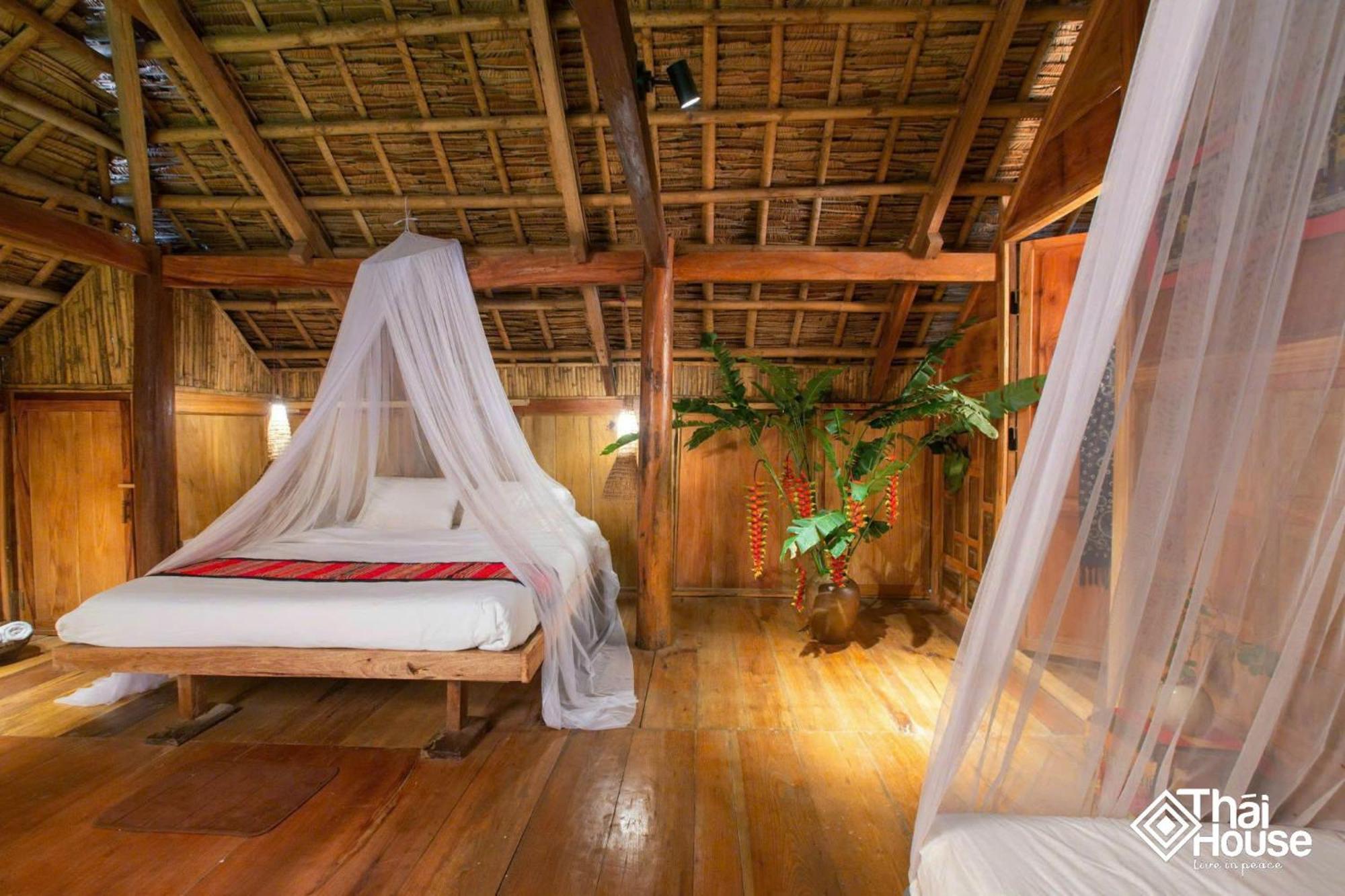 Huong Ba Thuoc Thai House Pu Luong - Century Old Stilt House With Terrace Views מראה חיצוני תמונה