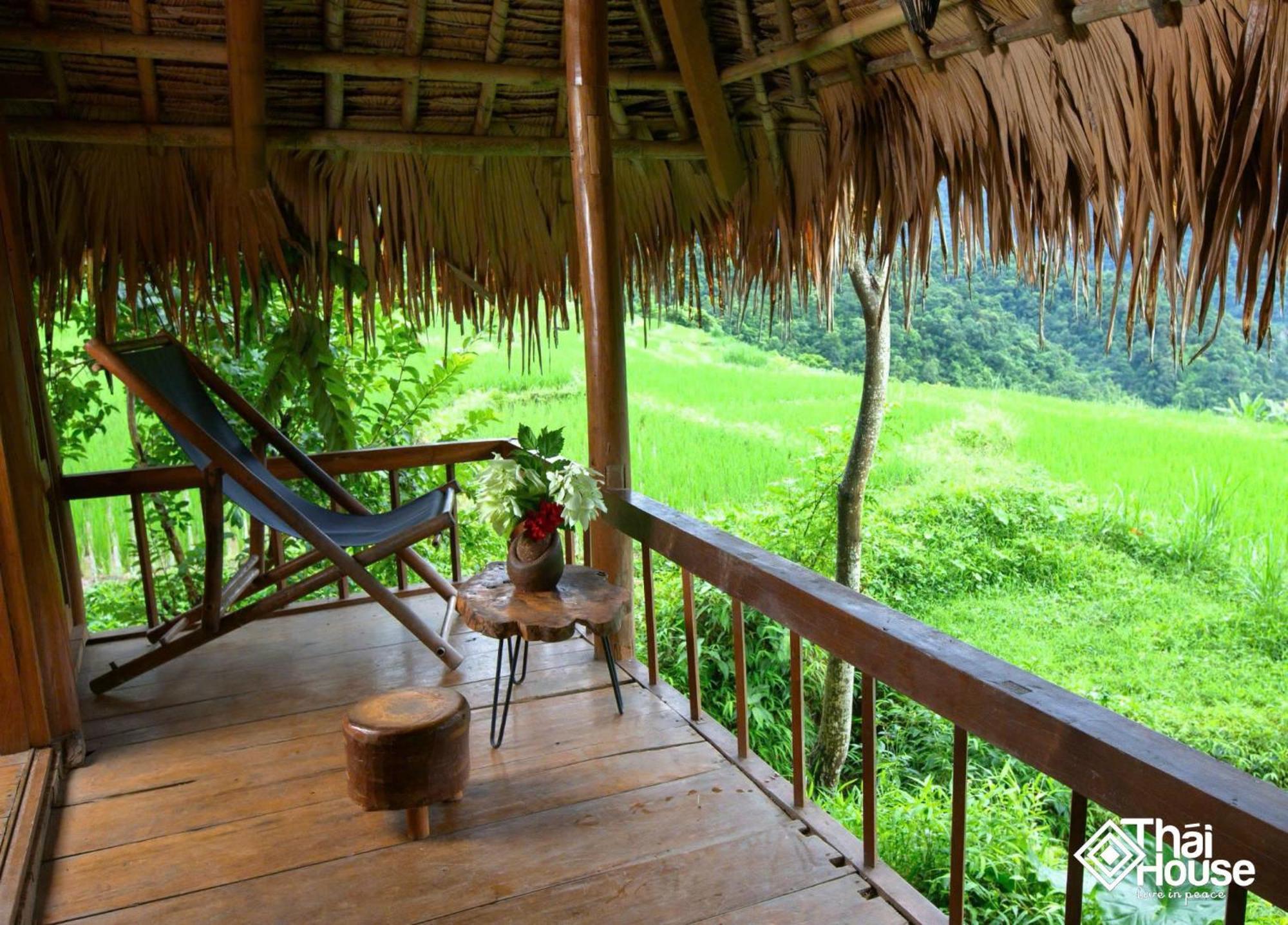 Huong Ba Thuoc Thai House Pu Luong - Century Old Stilt House With Terrace Views מראה חיצוני תמונה