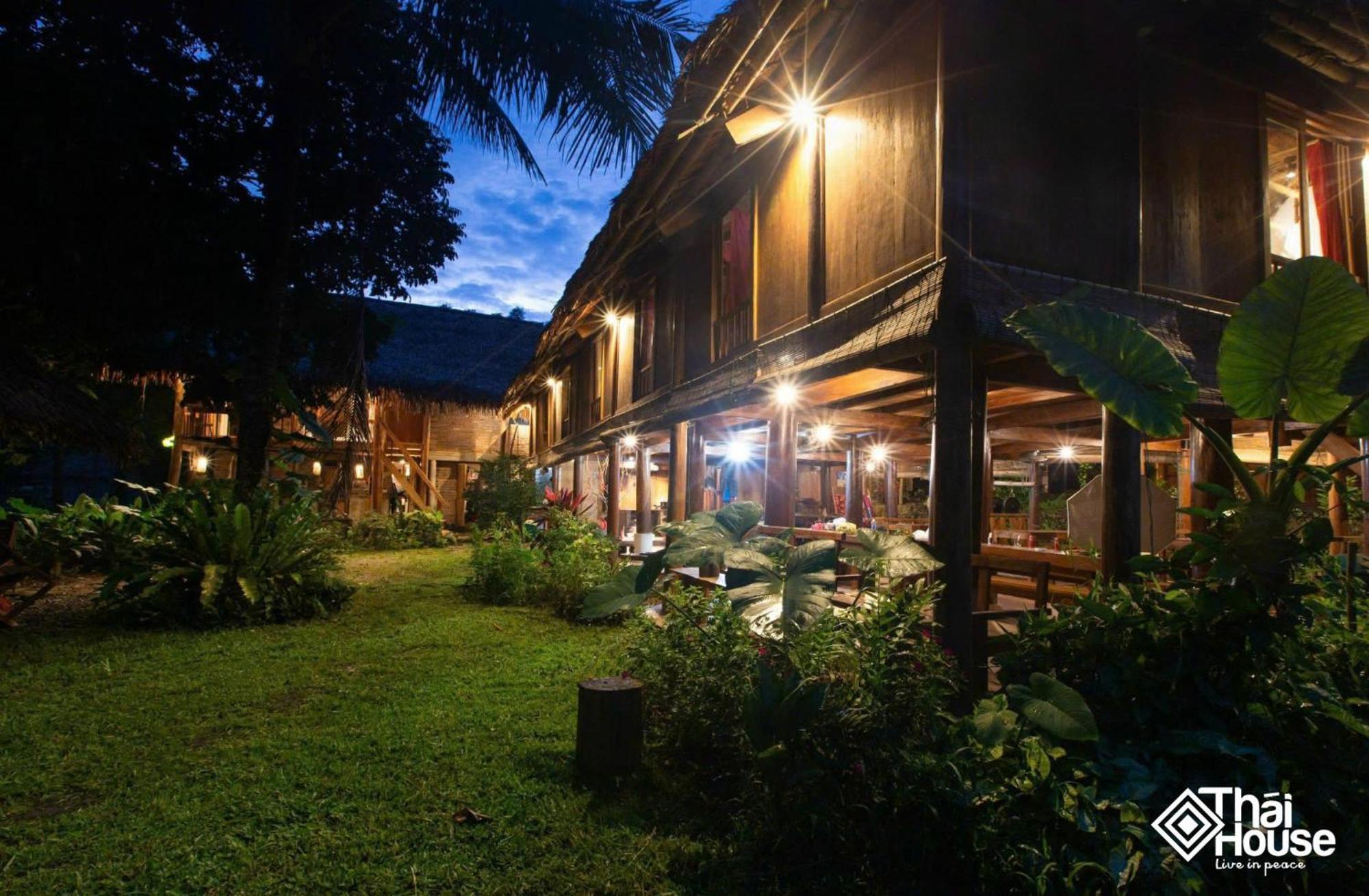 Huong Ba Thuoc Thai House Pu Luong - Century Old Stilt House With Terrace Views מראה חיצוני תמונה