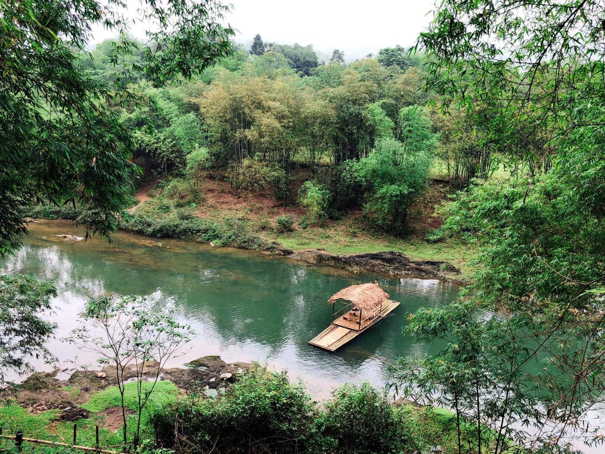 Huong Ba Thuoc Thai House Pu Luong - Century Old Stilt House With Terrace Views מראה חיצוני תמונה